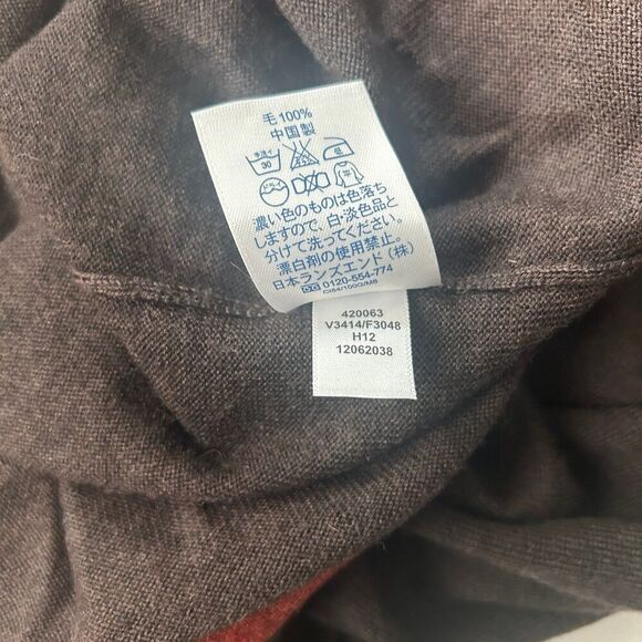 Land’s End Women’s Sweater Dress 100% Merino Wool Cowl Neck Size M Dark Brown - Picture 6 of 13